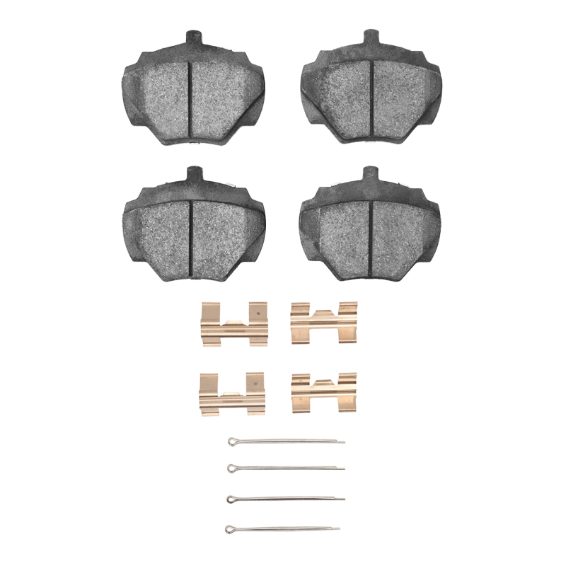 Land Rover Range Rover Brake Pads - Rear - R1 Concepts - Semi-Met Pads and Hardware Kit - `74-`16